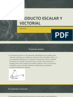 Producto Escalar y Vectorial