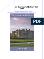 (Download PDF) The American Duchess 1St Edition Wolf Joan Online Ebook All Chapter PDF