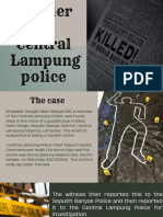 News Report-Murder of Central Lampung Police