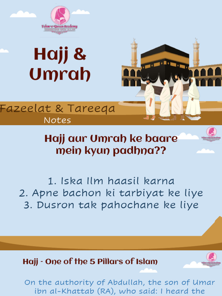 Hajj & Umrah Notes | Download Free PDF | Hajj | Pilgrimage