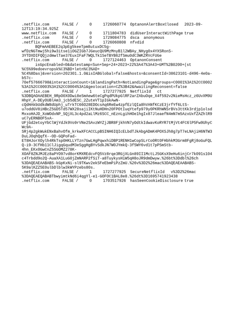 Netflix Cookie Consent Data Analysis | PDF | Computers