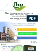 TEMA 3 Marco Legal Peru - Protección Del Medio Ambiente 2024 - 1