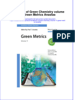 (Download PDF) Handbook of Green Chemistry Volume 11 Green Metrics Anastas Online Ebook All Chapter PDF