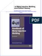 (Download PDF) Handbook of Metal Injection Molding Second Edition Heaney Online Ebook All Chapter PDF