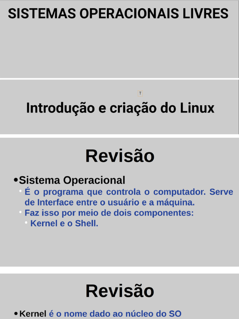 Instrodução A SL e Linux | PDF