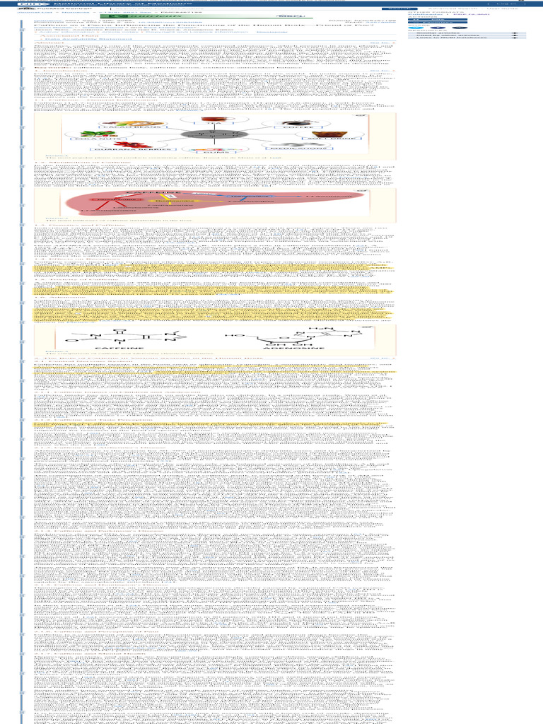 Caffeine As A Factor Influencing The Functioning of The Human Body ...