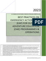 Best Practices On Emergency Action Plan For Outdoor Adventure Education