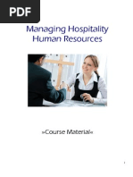 Managing Hospitality Human Resources