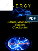 Energy: Lower Secondary 7 Science Checkpoint