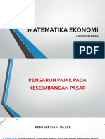 4. Pengaruh Pajak & Subsidi terhadap Pasar