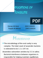 Complications of Tonsillitis