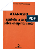 ATANASIO Epistolas a Serapion Sobre El Espiritu Santo