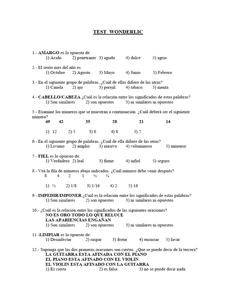 WONDERLIC ultima versión (1) PDF