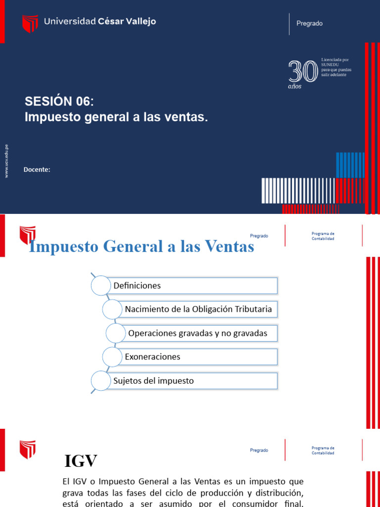 Impuesto General a las Ventas: Guía Completa | PDF | Impuestos ...