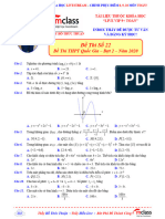 22. Đề Thi THPT Quốc Gia Đợt 2 - Năm 2020 - Đề Thi