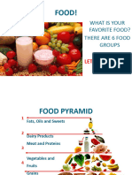 Food Vocabulary - Groups