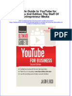 (Download PDF) Ultimate Guide To Youtube For Business 2Nd Edition The Staff of Entrepreneur Media Online Ebook All Chapter PDF