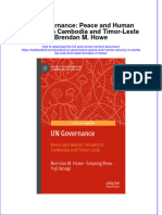 [Download pdf] Un Governance Peace And Human Security In Cambodia And Timor Leste Brendan M Howe online ebook all chapter pdf 