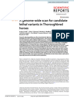 Artigo (trabalho de biotecnologia) A genome‑wide scan for candidate