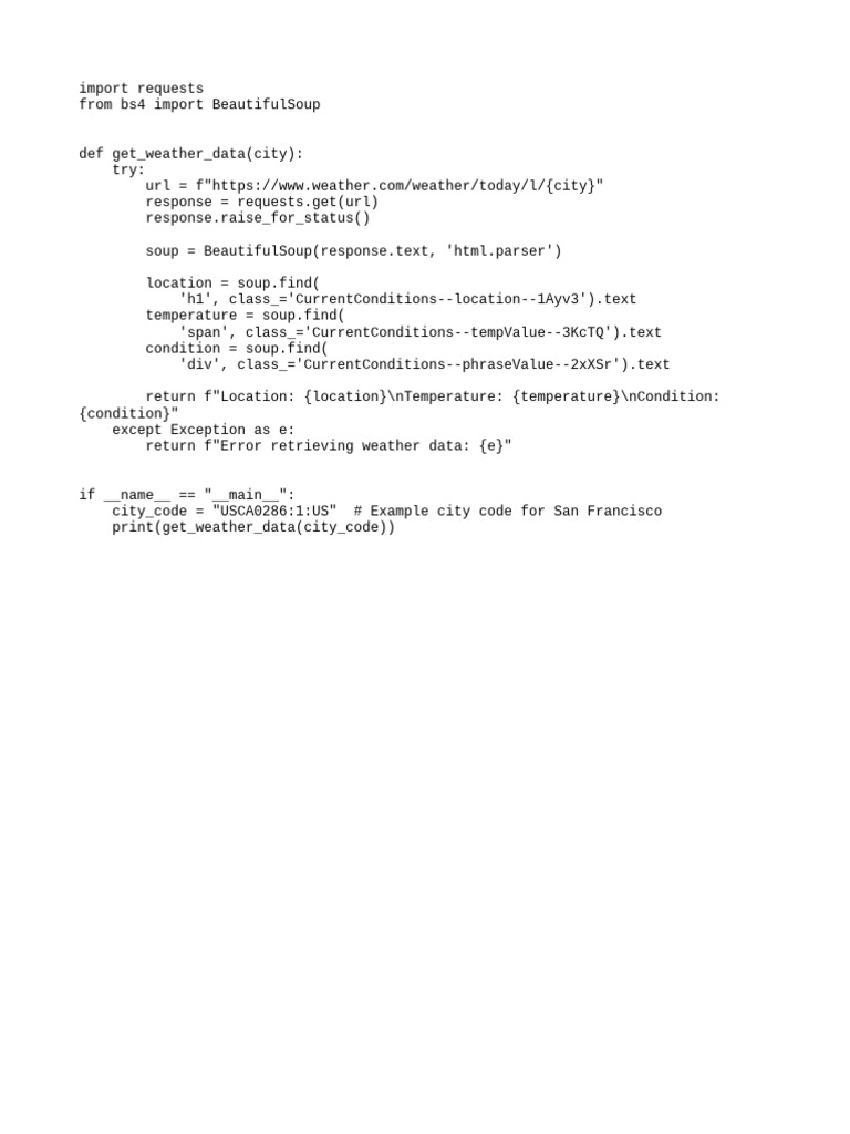 Fetch Weather Data with Python | PDF