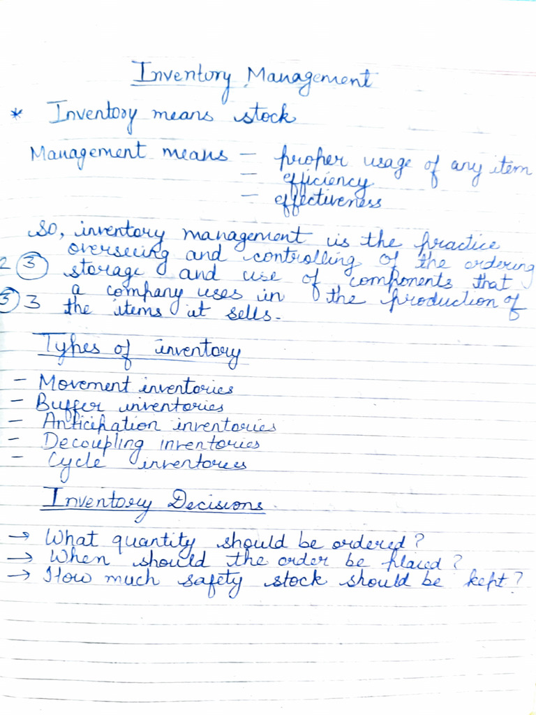 Inventory Management Strategies | PDF | Teaching Methods & Materials