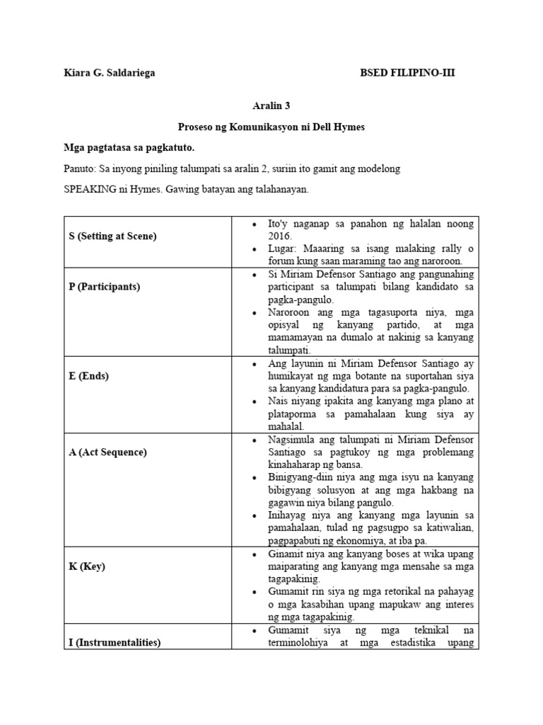 Aralin 3 | PDF