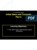 Initial Ideas and Concepts: Learning Objectives