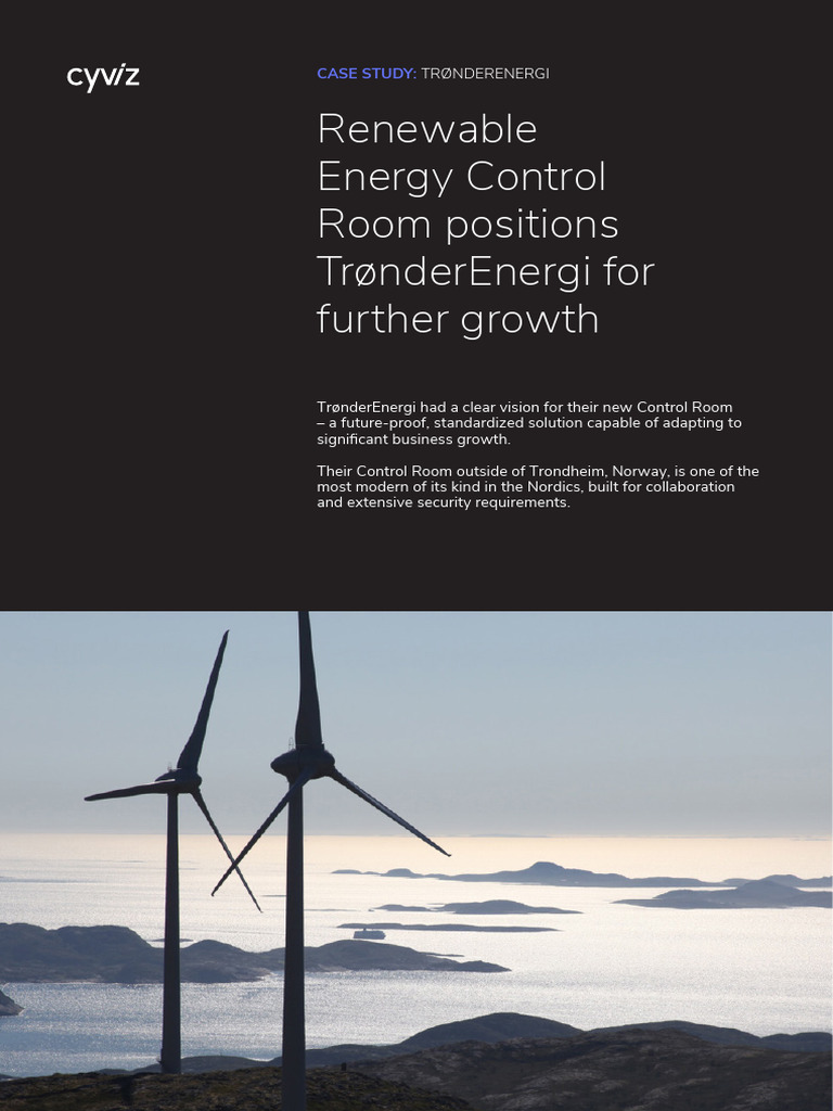Cyviz Display Enhances TrønderEnergi Control Room | PDF | Wind Power ...
