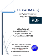 All Important Program in Python For o Level Exam