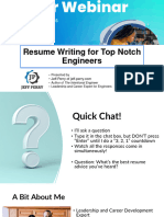 Resume Writing For Top Notch Engineers - May 2024
