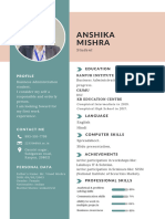 Anshika Mishra MBA CV