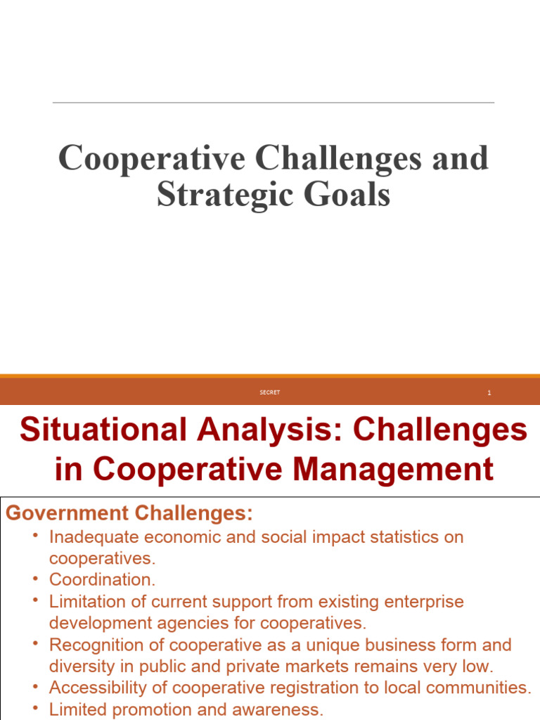 Challenges and Strategies for Cooperatives | PDF | Cooperative | Market ...