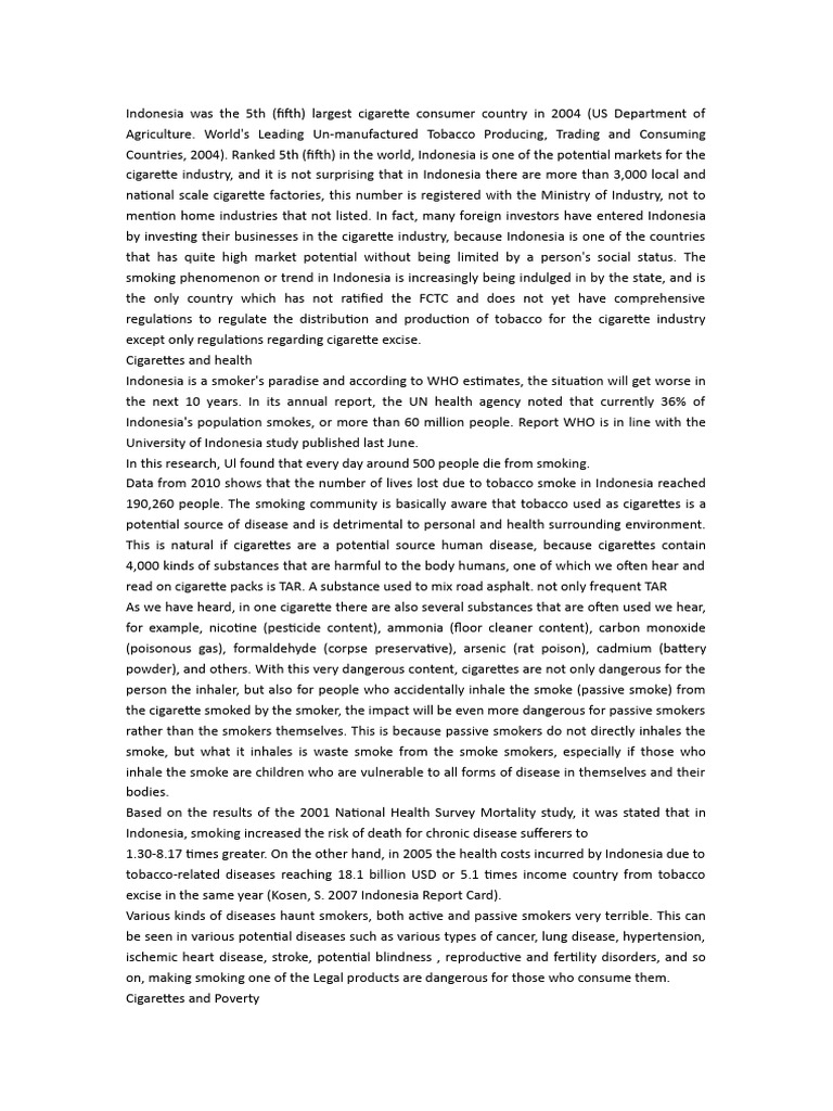 Teks Pro Labiib Prajanadiya-P27833323020 2 | PDF | Tobacco Smoking ...