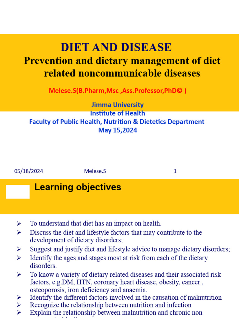 Nutrition's Role in Disease Prevention | PDF | Dash Diet | Healthy Diet