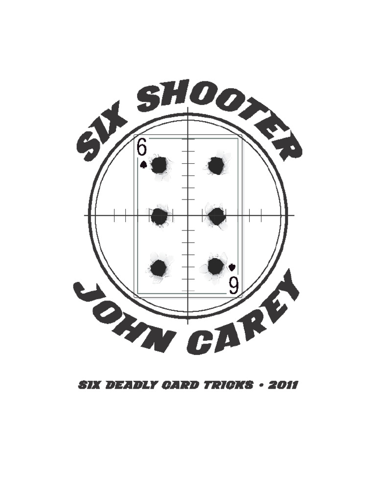 John Carey Six Shooter PDF Thought Playing Cards