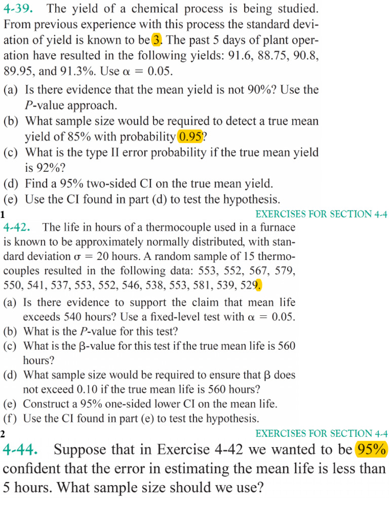 Homework Assignments 1 | PDF | P Value | Confidence Interval