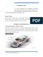REPORT ON EVs AND HYBRID VEHICLE