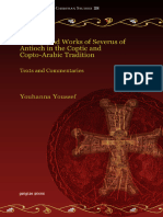 The Life and Works of Severus of Antioch in The Coptic Copto-Arabic Tradition Texts Commentaries by Youhanna Nessim Youssef