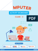 Class 3 Computer Activity Worksheet 3 - Chepter 5