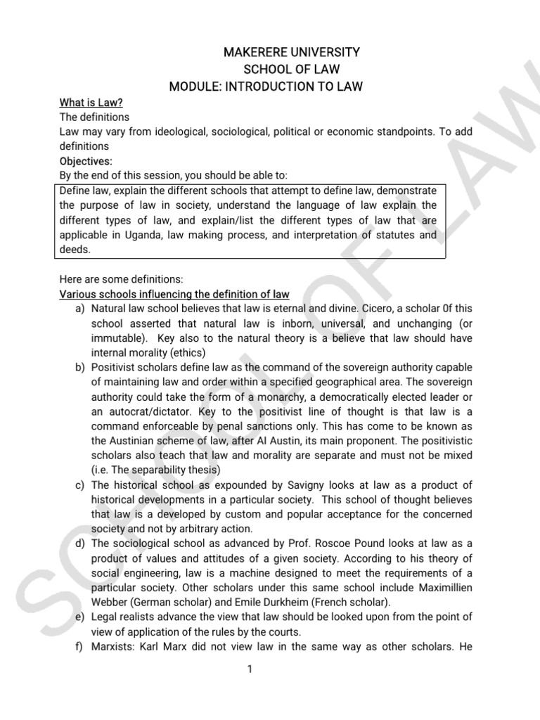 Introduction To Law - 093115 | PDF | Science & Mathematics