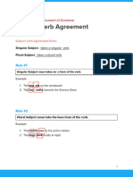 Subject Verb Agreement rules