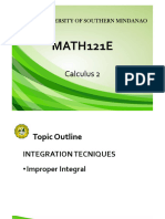 Math 121E - Calculus2Week 7 8