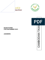 CamEd Business School - (Revised) Exam Paper For Dec 2023 (Answers) - 19 December 2023