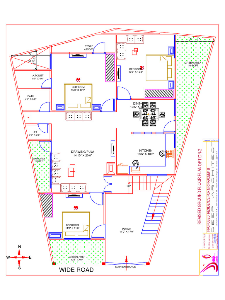 Proposed Ground Floor Plan for Residence | PDF | Queensland Heritage ...