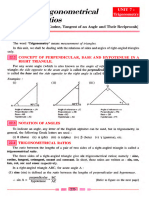 Selina Class 9 Maths Chapter 22 Trigonometrical Ratios