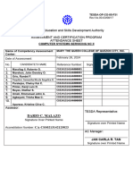 Attendance Sheet February 28