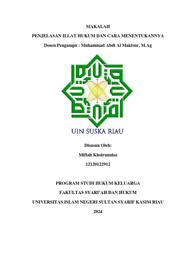 Memahami Illat Hukum dalam Islam | PDF | Hukum | Agama & Spiritualitas