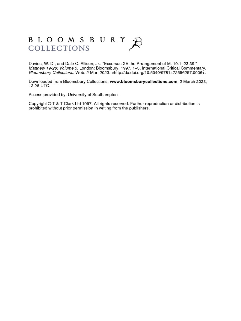 Commentary on Matthew 19-28 | PDF | Gospel Of Matthew | All Rights Reserved