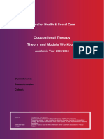 Occupational Therapy Theory Workbook Updated March 2023