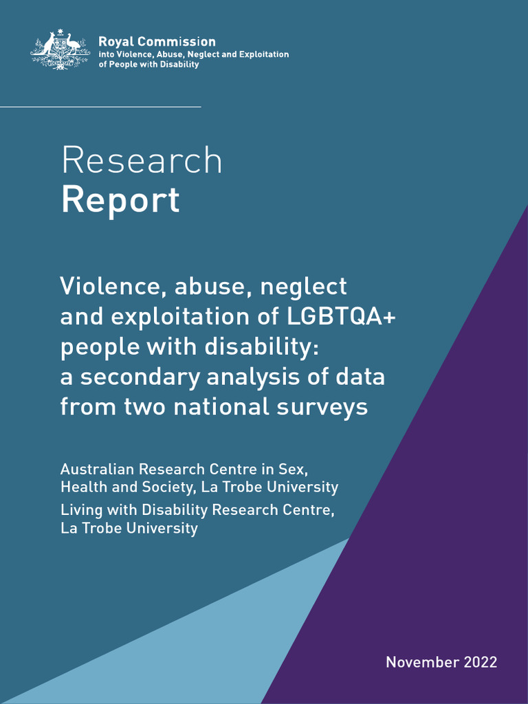 Research Report Violence Abuse Neglect and Exploitation of Lgbtqa ...